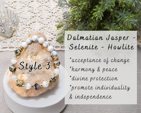 Black & White Protection Bracelet Set